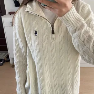 Luxury Reps Ralph Lauren Sweater Red Cotton Pure Cable Knit Embroidery