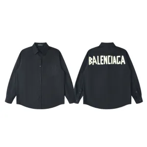 AAA Balenciaga Long-Sleeved Shirts Yellow Down Streetwear
