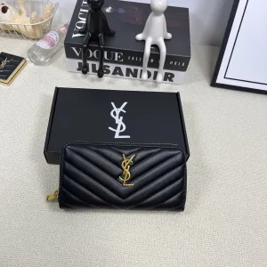 Luxury Saint Laurent Wallet Ash Lace Understated Luxury