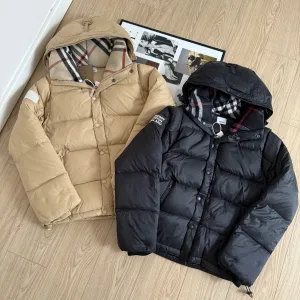 Reps Burberry Outerwear Black Feather Down Winter
