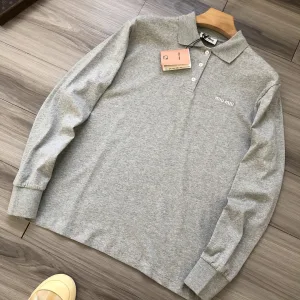 Super Clone Miu Long Sleeves Red Cotton Pure Embroidery
