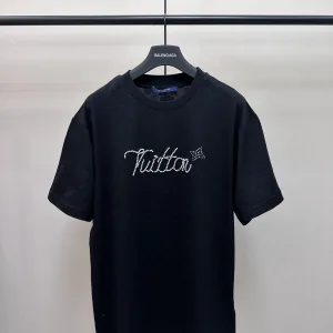 Luxury Louis Vuitton Jacquard Short Sleeves