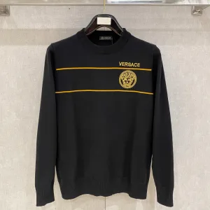 Reps Versace Sweater Ash Wool Blend Easy To Match Autumn Winter