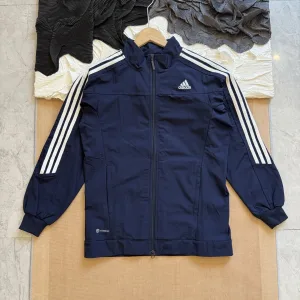 Luxury Adidas Coat Red Relaxed Fit