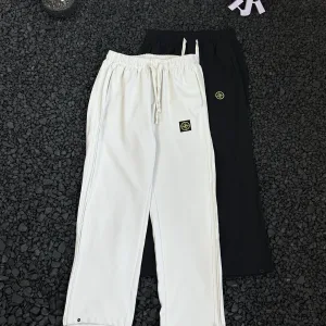Designer Luxury Stone Island Casual Trousers Red Street Style Autumn Winter