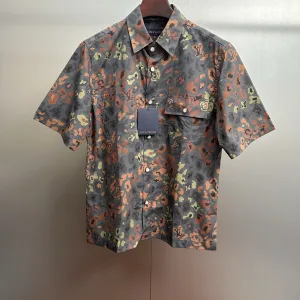 1:1 Louis Vuitton Cotton Short-Sleeved Shirt For Fall