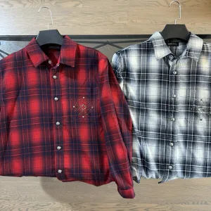 High Quality Chrome Hearts Shirt White Cotton Pure Down