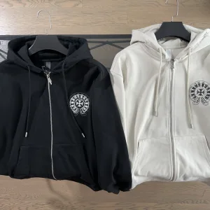 Designer Luxury Chrome Hearts Coat Red Leather Patch