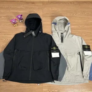 Reps Super Clone Stone Island Jacket Red Nylon Exquisite Workmanship Street Style