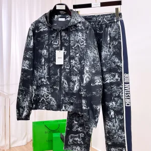 Designer Dior Suit Ash Autumn Winter Patch