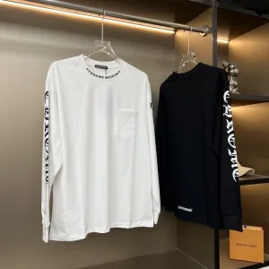 Super Clone Designer Chrome Hearts Long Sleeves Ash Cotton Silk