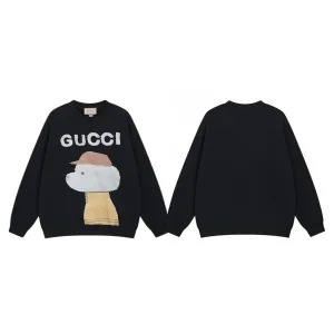 Reps Luxury Gucci Hoodies Ash Cotton Pure Relaxed Fit Exquisite Tailoring Plastisol Printing