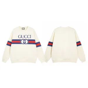 Reps Gucci Hoodies Red Cotton Pure Relaxed Fit Exquisite Tailoring Plastisol Printing