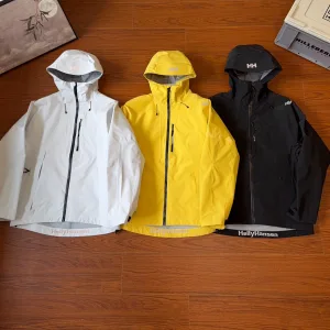 Designer High Quality Helly Hansen Jacket Red Water-Repellent Fabric Professional Outdoor Autumn