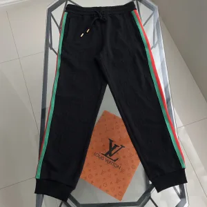 Reps Gucci Sweatpants Black Cotton Pure Embroidery