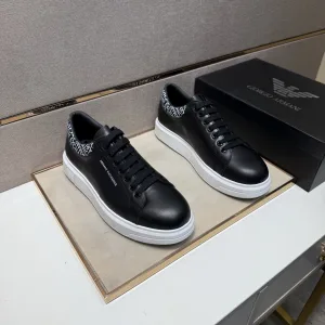 Luxury Designer Armani Casual Shoes Color Sheepskin Cowhide