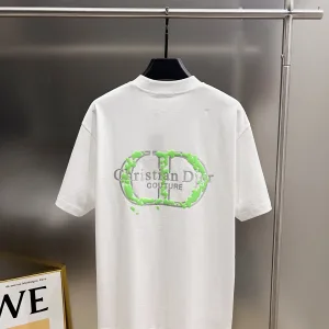 High Quality Dior Cotton Short-Sleeved T-Shirt For Fall
