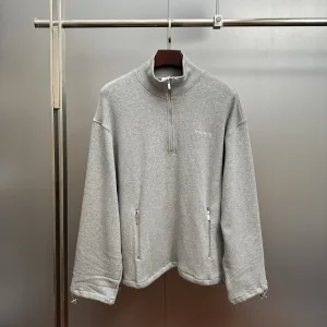 Designer Miu Miu Cotton Long-Sleeved Sweatshirt