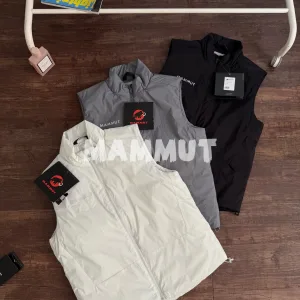 Super Clone Reps Mammut Vest Red Cotton Soft Outdoor Windproof Autumn Winter Zippered Pocket