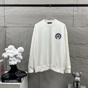Designer Chrome Hearts Long-Sleeved Shirt Black Autumn Winter Early Embroidery