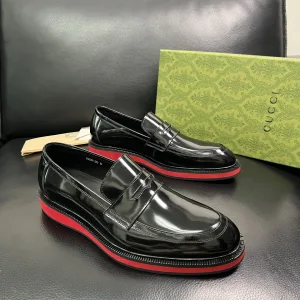 High Quality Gucci Cowhide Leather Shoes
