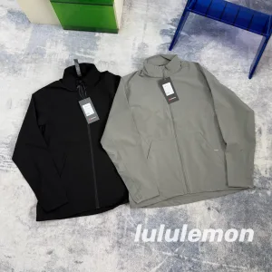 High Quality Lululemon Jacket Red Autumn Zippered Pocket