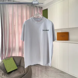 Aaa High Quality Saint Laurent Iron Short-Sleeved T-Shirt For Fall