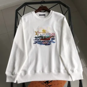 High Quality Luxury Louis Vuitton Sweatshirt Red