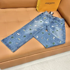 1:1 Louis Vuitton Denim Trousers For Spring