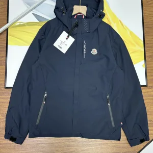 Designer AAA Moncler Outerwear Red Nylon Fabric Suitable For All Body Types Clean And Neat Urban Style Spring Embroidery