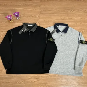 High Quality Stone Island Hoodies Ash Cotton Pure Exquisite Workmanship Street Style High-End