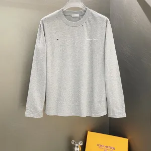 Luxury Dior Cotton Long-Sleeved T-Shirt
