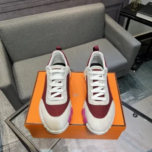 Aaa Luxury Hermès Sheepskin Sneakers For Autumn