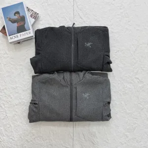 High Quality Super Clone Archaeopteryx Coat Red Cotton Wool Nylon Fleece Fabric Adjustable Drawstring Outdoor Functionality Winter Early Slim Fit Patch Zippered Pocket