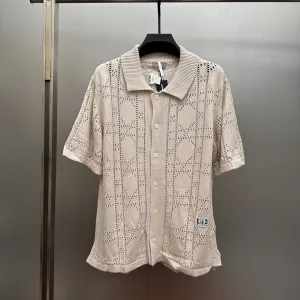 Aaa Dior Cashmere Short-Sleeved Shirt