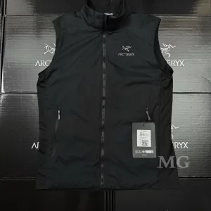 Reps Luxury Archaeopteryx Vest Black Cotton Thin Fleece Summer