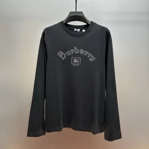 Designer High Quality Burberry Cotton Long-Sleeved T-Shirt For Autumn