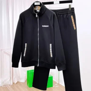 Super Clone Burberry Casual Trousers Jacquard Embroidery Patch Work Pockets Patchwork