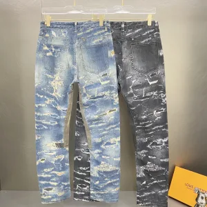 Super Clone Givenchy Jeans Red Cowhide Denim Distressed Spring Summer Autumn Patch Digital Direct Injection