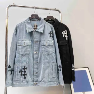 AAA Chrome Hearts Jacket Red Denim
