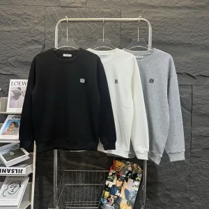 High Quality Loewe Sweatshirt Red High-End Quality Patch