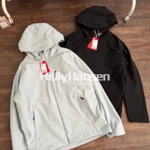 Super Clone Helly Hansen Coat Black Nylon Spandex Fleece Professional Outdoor Waterproof Spring 3D Cutting