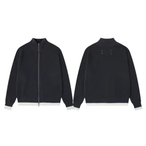 AAA Margiela Coat Ash Cotton Wool Urban Style Embroidery