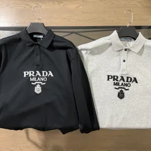 High Quality Super Clone Prada Long-Sleeved Shirt Red