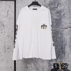 Designer Chrome Hearts Cotton Long-Sleeved T-Shirt
