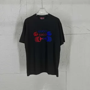 Luxury Gucci Cotton Short-Sleeved T-Shirt For Spring