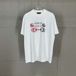 Reps Super Clone Gucci Short-Sleeved T-Shirt Black Cotton Spring Summer