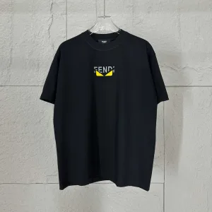 Luxury Fendi Cotton Short-Sleeved T-Shirt For Spring