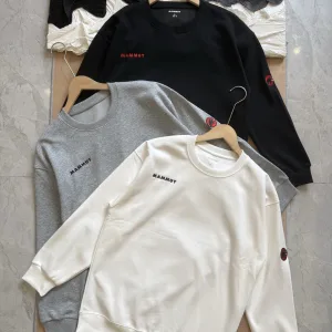 Luxury High Quality Mammut Sweatshirt Red Cotton Soft And Gentle Spring Autumn Winter