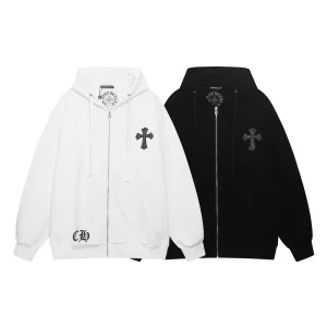 Designer Chrome Hearts Cardigan Red Silk